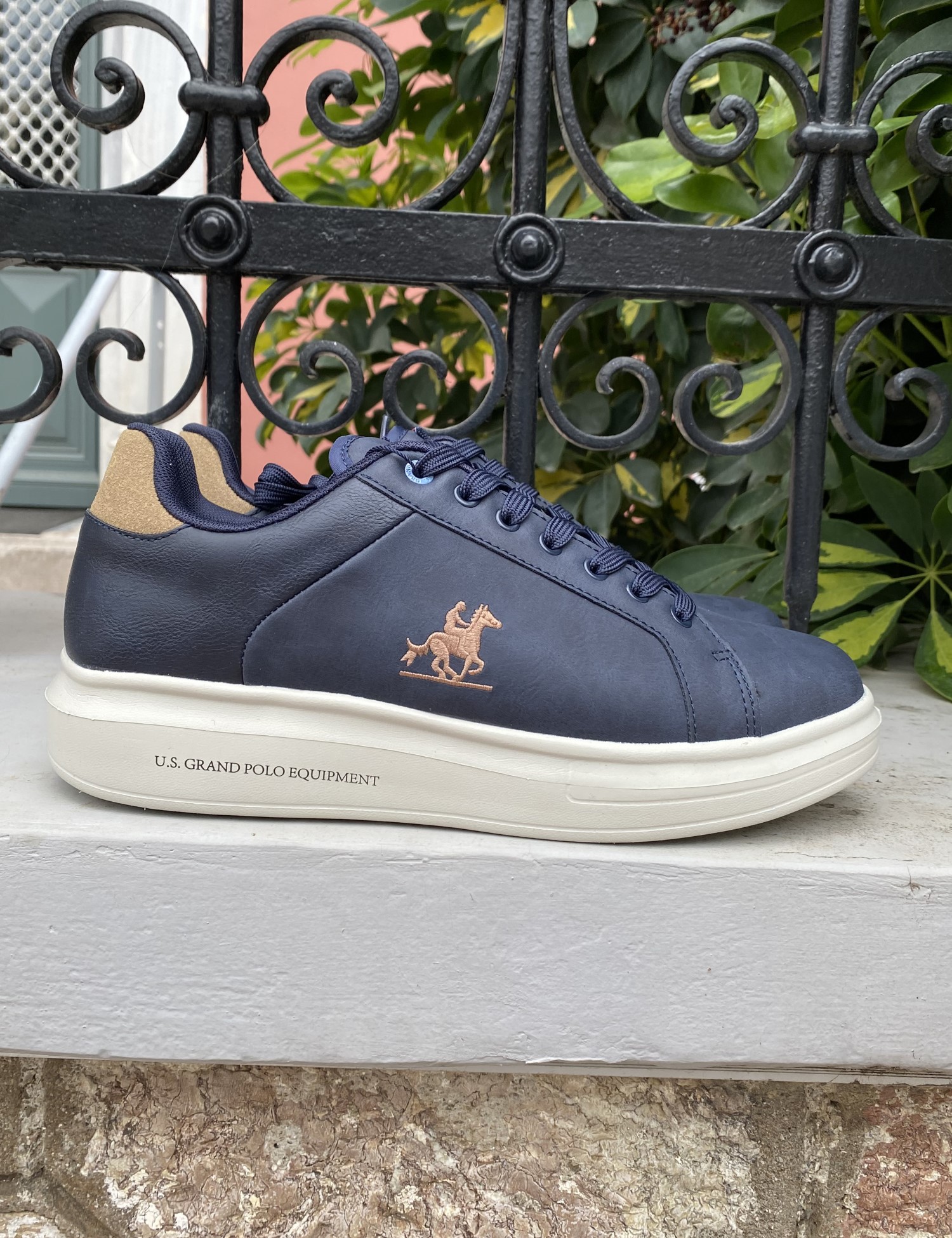 US GRAND POLO ανδρικά μπλε casual sneakers GPM528301